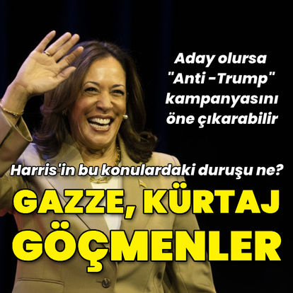 Gazze, kürtaj, göç: Kamala Harris'in bu konularda duruşu nasıl?