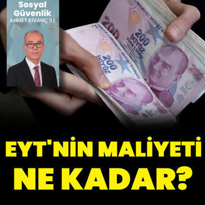 EYT’nin maliyeti ne kadar?