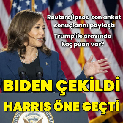 ABD'de seçim anketi: Kamala Harris, Donald Trump'ın önüne geçti