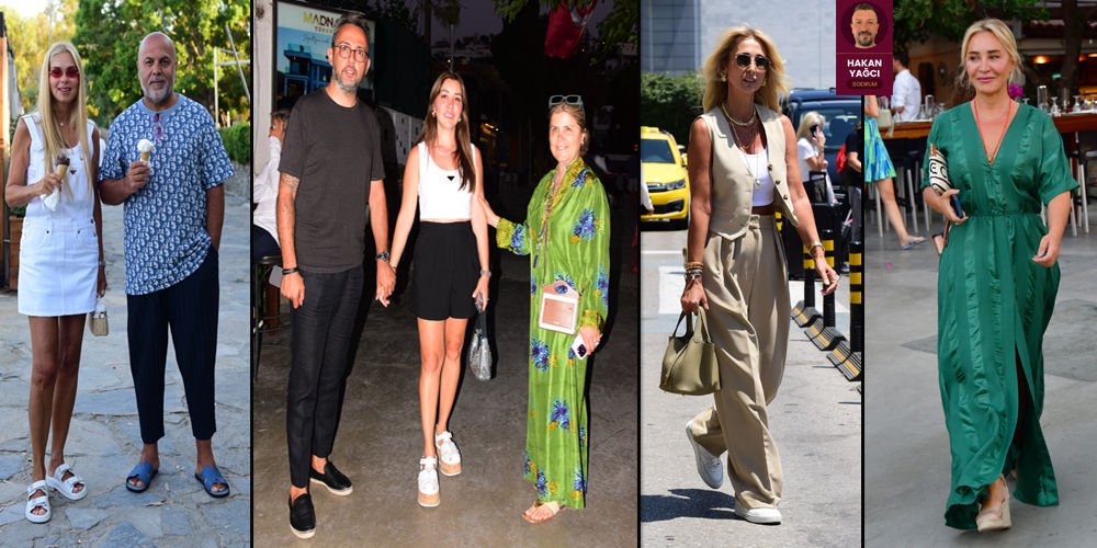 Yaz tatilcileri Bodrum caddelerinde...