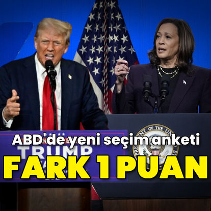 ABD'de seçim anketi: Kamala Harris ile Donald Trump arasındaki oy oranı farkı 1 puana düştü