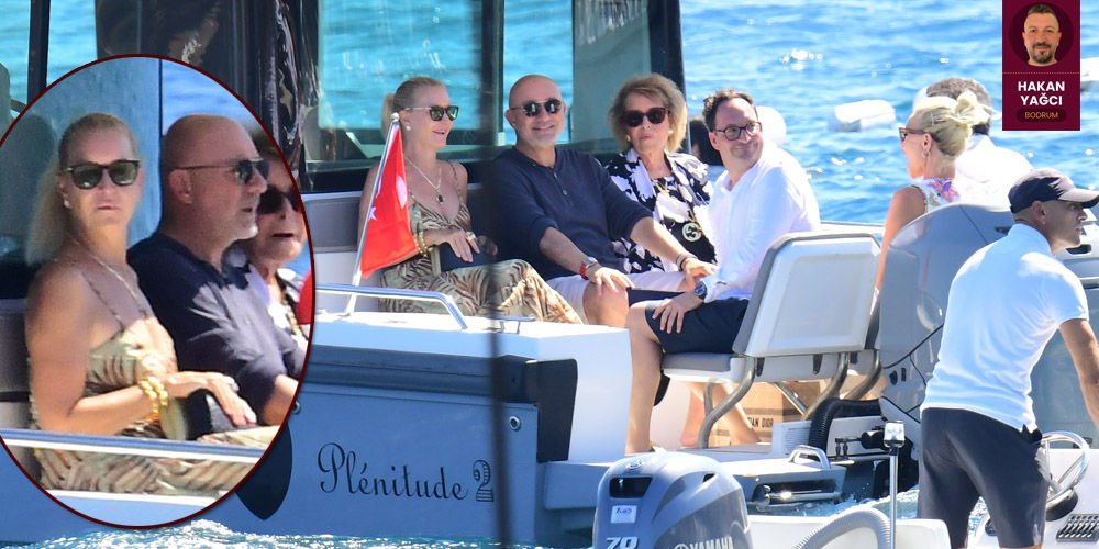 Dostlarını Bodrum'da ağırladılar...