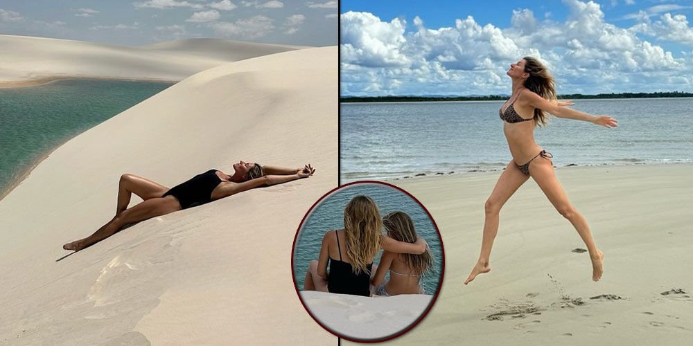 Gisele Bündchen'den kumsal pozu!