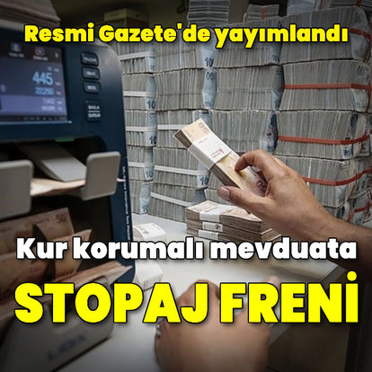 Kur korumalı mevduat hesaplarına stopaj freni