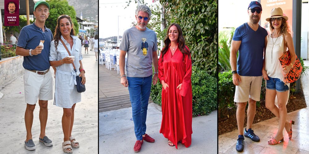 Tatilciler Bodrum caddelerinde...