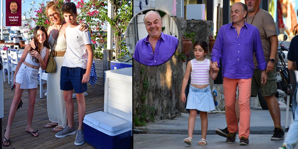 Torunlarıyla yemeğe çıktılar...