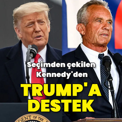 ABD'de başkanlık yarışından çekilen bağımsız aday Kennedy açıkladı: Trump'a destek verecek