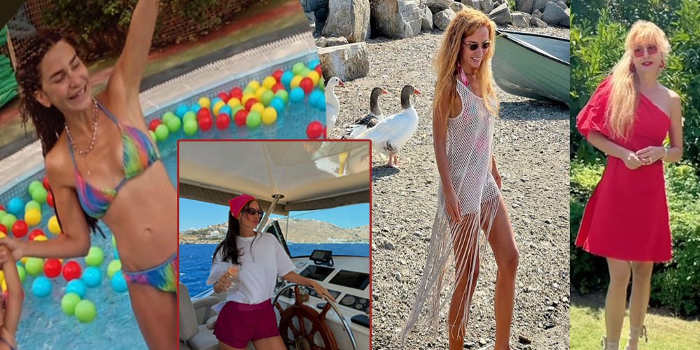 Yazın son günlerinde sosyete tatilde