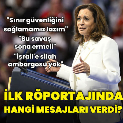 Kamala Harris'ten resmen aday olduktan sonra ilk röportaj: Hangi mesajları verdi?