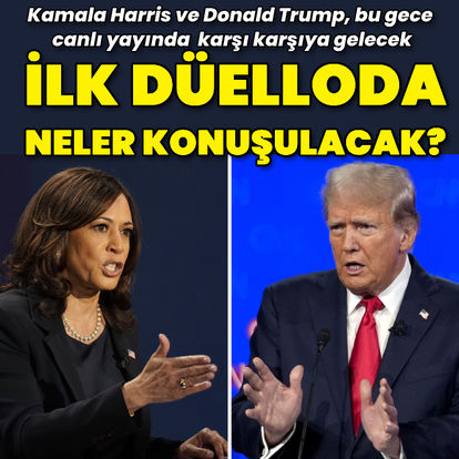 Donald Trump ve Kamala Harris ilk kez canlı yayında karşı karşıya gelecek: Hangi konular konuşulacak?