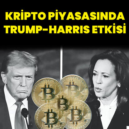 Küresel kripto para piyasasının değeri Trump-Harris münazarasının ardından düştü