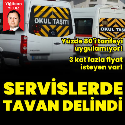 Servislerde tavan delindi