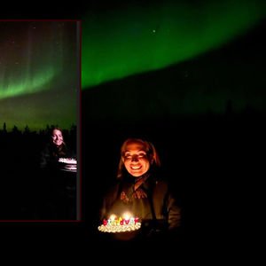  Kuzey Işıkları'nda doğum günü...