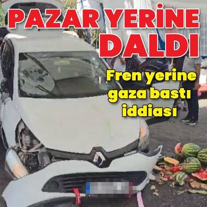 Beykoz'da otomobil pazara daldı; 2 yaralı - Son dakika haberleri