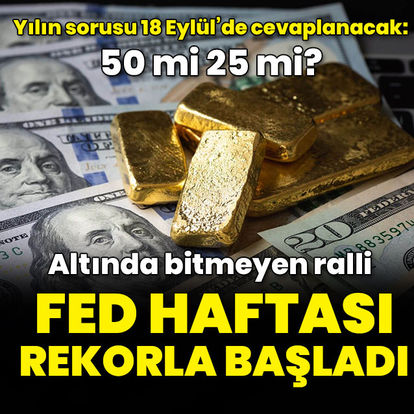 Altın Fed haftasına rekorla başladı