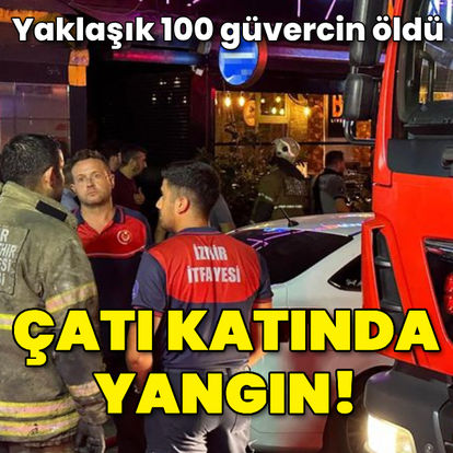 İzmir'de çatı katında çıkan yangında yaklaşık 100 güvercin öldü - Güncel haberler