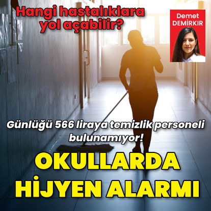 Okullarda hijyen alarmı!