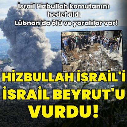 Tansiyon yükseldi! Hizbullah İsrail'i Katyuşa füze ile saldırdı, İsrail Beyrut'u havadan vurdu!