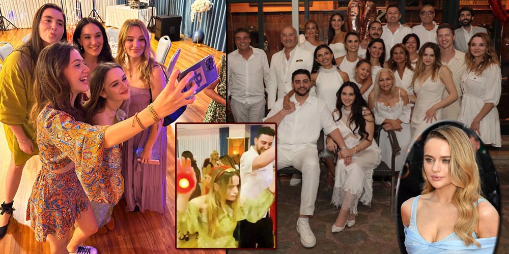 ABD'li oyuncu Joey King kardeşinin kına gecesinde...