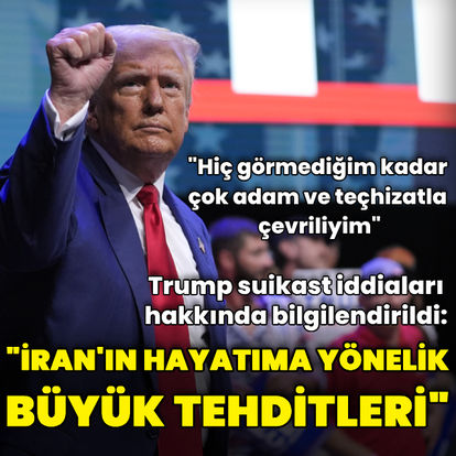 Donald Trump'tan İran'ın suikast iddialarına ilişkin: Tüm ABD ordusu izliyor