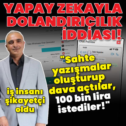 Yapay zekayla dolandırıcılık iddiası! 