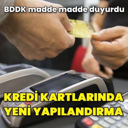 Kredi kartlarına yeni düzenleme - Son Dakika Haberleri