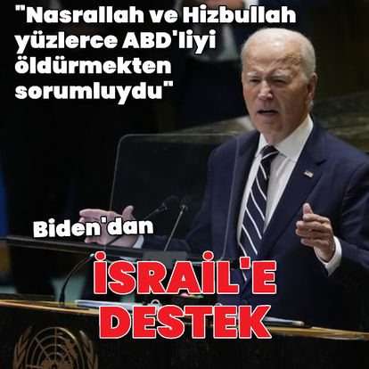 ABD Başkanı Biden, Hizbullah lideri Nasrallah'ı öldüren İsrail'e destek verdi