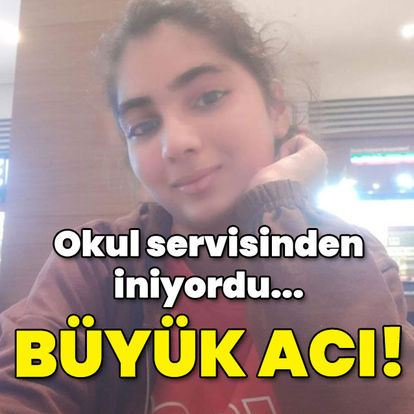 Elif, okul servisinden düştü! Büyük acı!