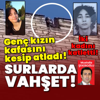 Genç kızın kafasını kesip surlardan atladı! - Son dakika haberi