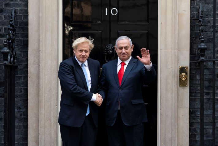 Böcekten sonra: Johnson, Netanyahu'yu başbakan olarak da ağırladı (2019)