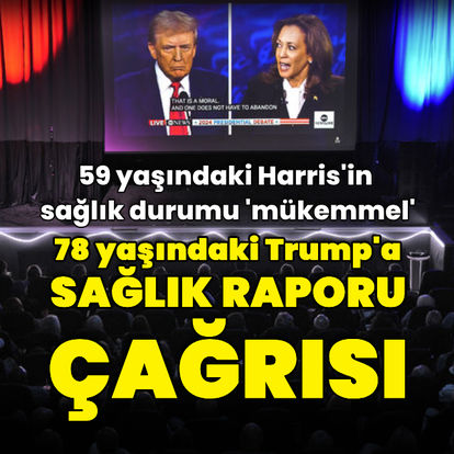 Sağlık raporunu paylaşan Harris'in ekibi, Trump'ı güncel sağlık durumunu açıklamaya çağırdı