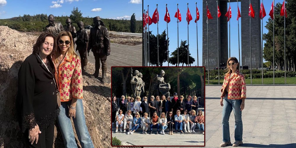 Dostlarıyla Çanakkale'yi gezdi