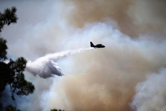 Mu�la'n�n 2 il�esinde orman yang�nlar�na m�dahale s�r�yor