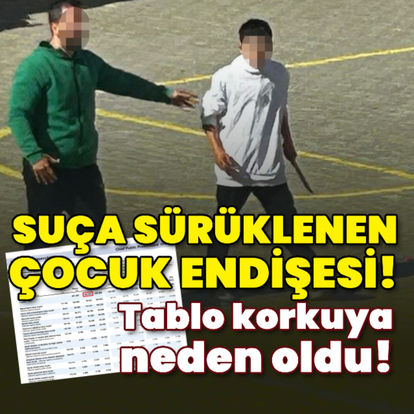 Suça sürüklenen çocuk endişesi! Tablo korkuya yol açtı