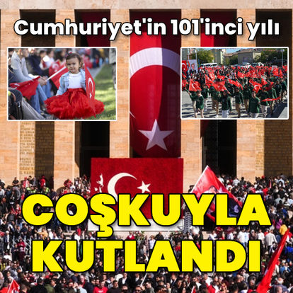 Cumhuriyet'in 101. yılı kutlandı - Güncel haberler