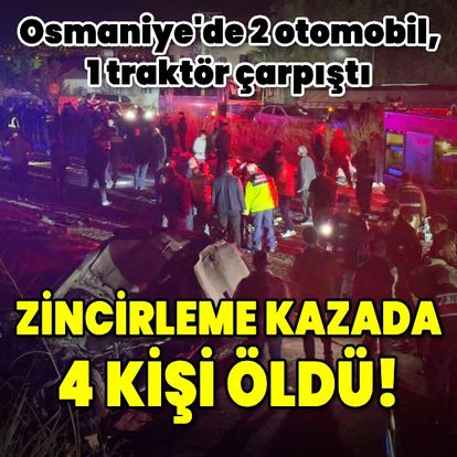 Osmaniye'de üç aracın karıştığı trafik kazasında 4 kişi öldü - Güncel haberler