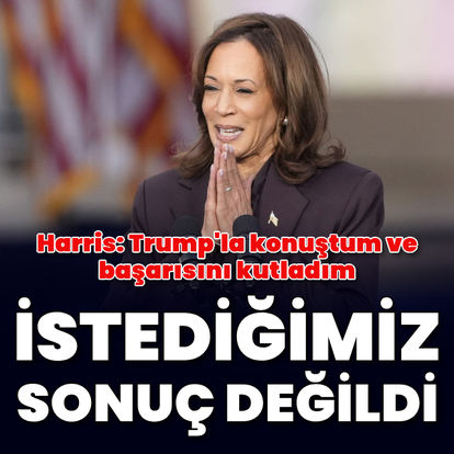 Son dakika: Harris: Bu bizim istediğimiz sonuç değildi