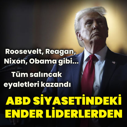 Trump, ABD siyasi tarihinde tüm salıncak eyaletleri kazanan ender liderlerden biri oldu