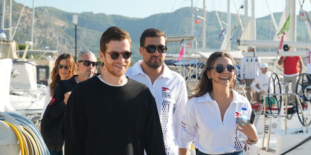 Göcek'te rüzgarlı yarış...