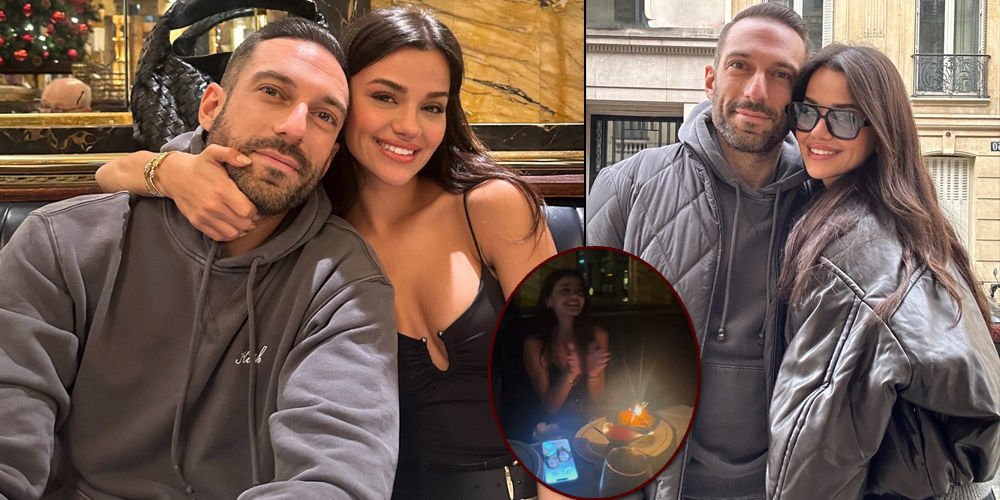 Paris'te romantik kutlama