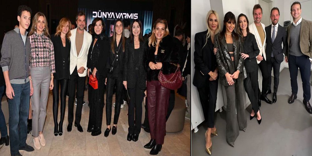 Dostlarını galada desteklediler...