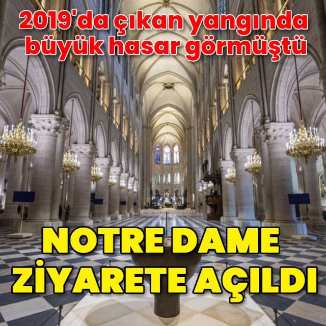 Notre Dame Katedrali açıldı