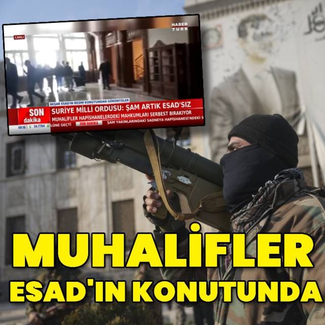 Muhalifler Esad'ın konutunda