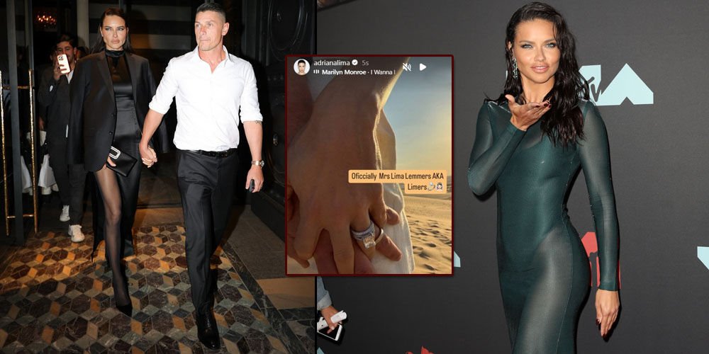 Adriana Lima'dan yüzüklü paylaşım!