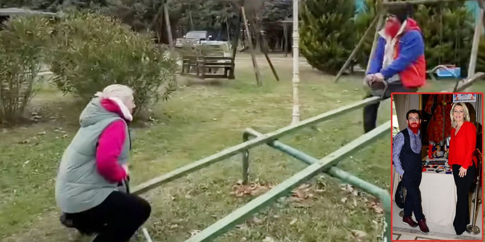 Çocuklar gibi eğlendiler...