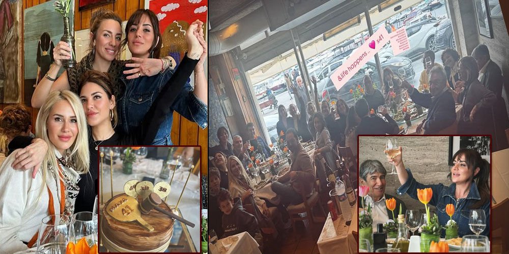 Yeni yaşını dostlarıyla kutladı