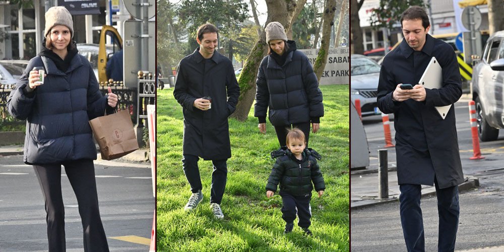 Çocuklarıyla parkta eğlendiler