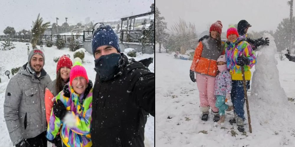 'Tüm aile kar severiz'