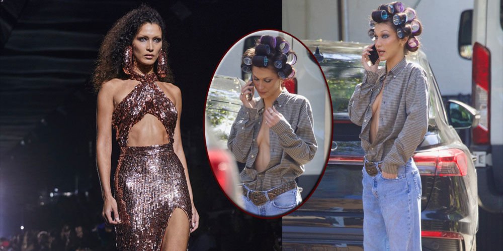Bella Hadid'in set tarzı...
