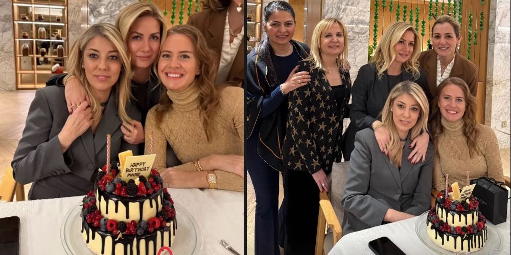 Yeni yaşına dostlarıyla 'Merhaba' dedi...